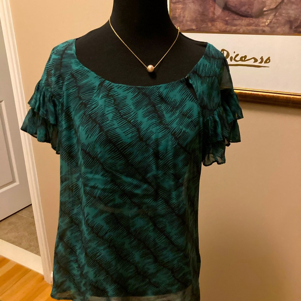 Silk blouse by banana republic.